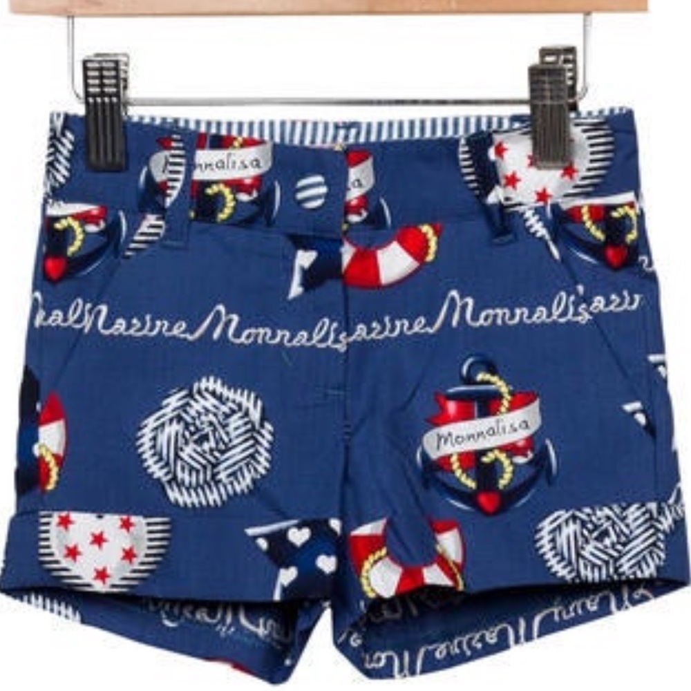 NWT Monnalisa Girls' Printed Mini Shorts Size 3 - Picture 3 of 3